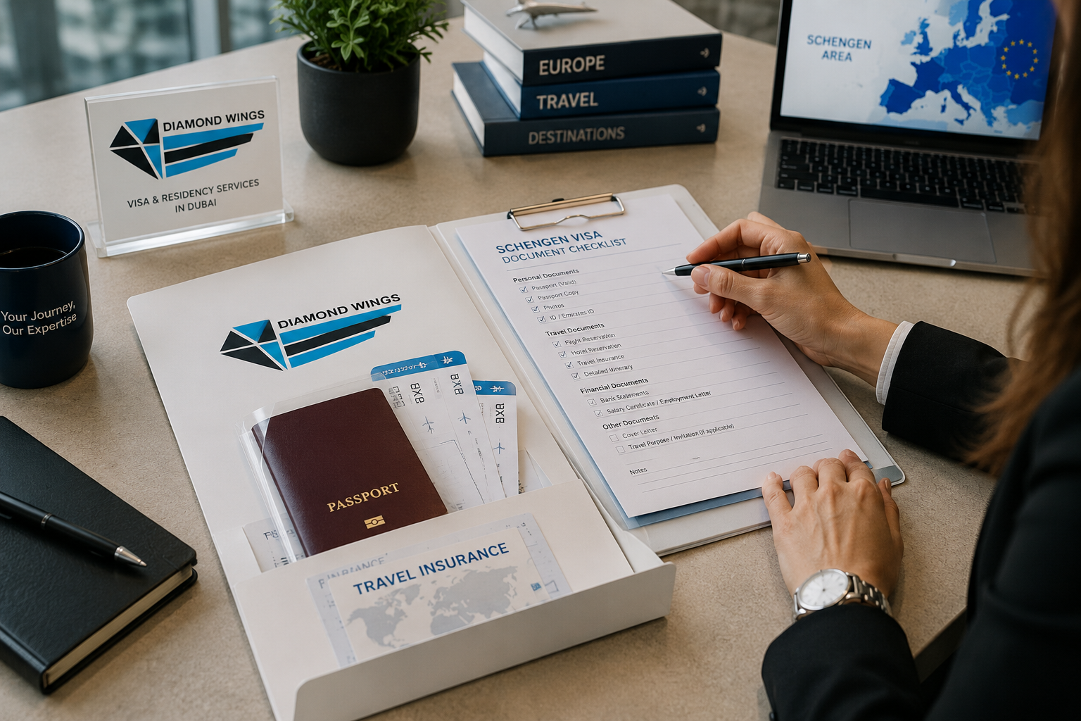 Schengen Visa from Dubai document preparation
